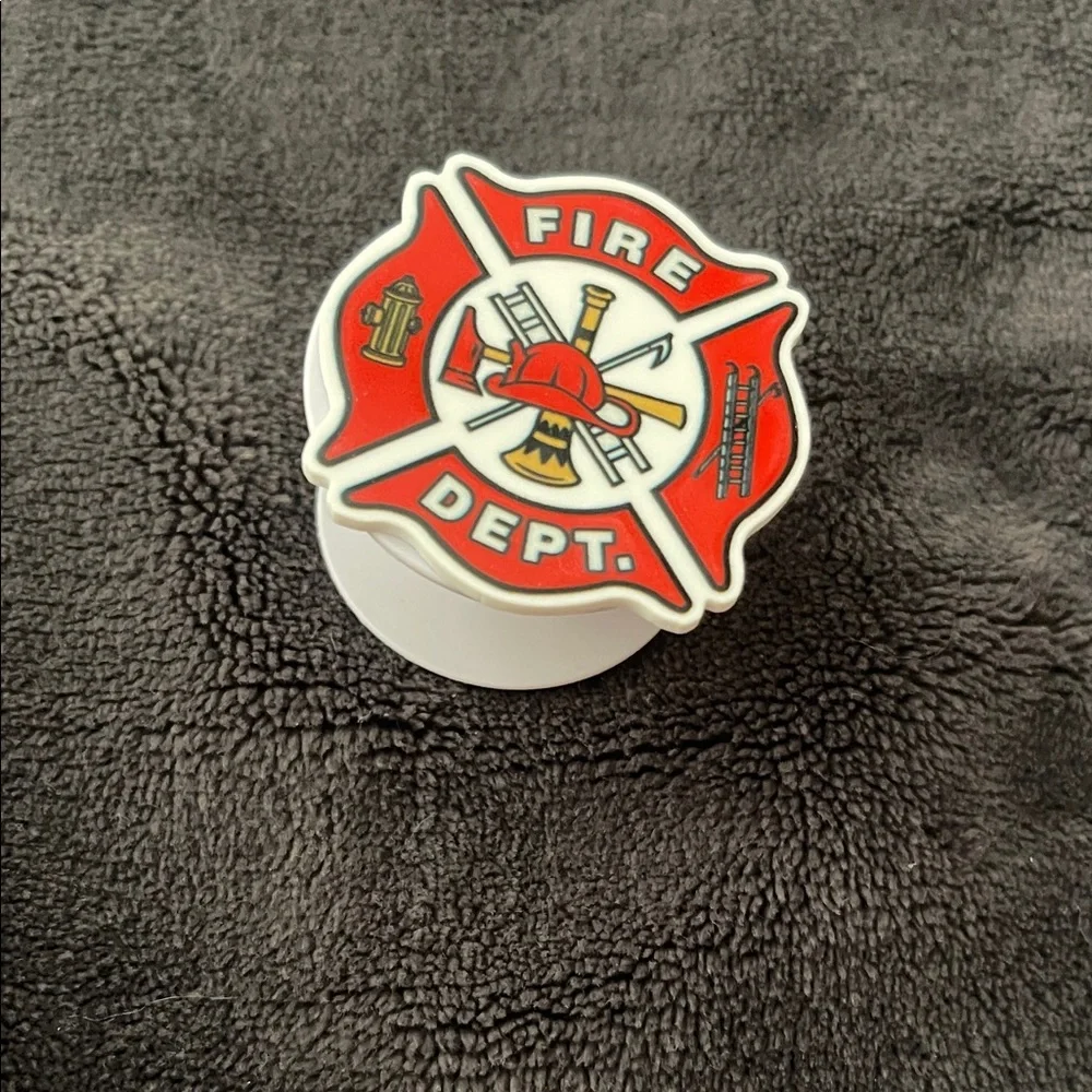 Fire Department Red and White PopSocket